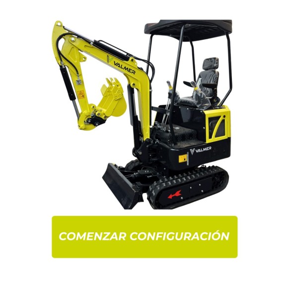 Miniexcavadora Valmer VM 15 | Compacta, potente y eficiente