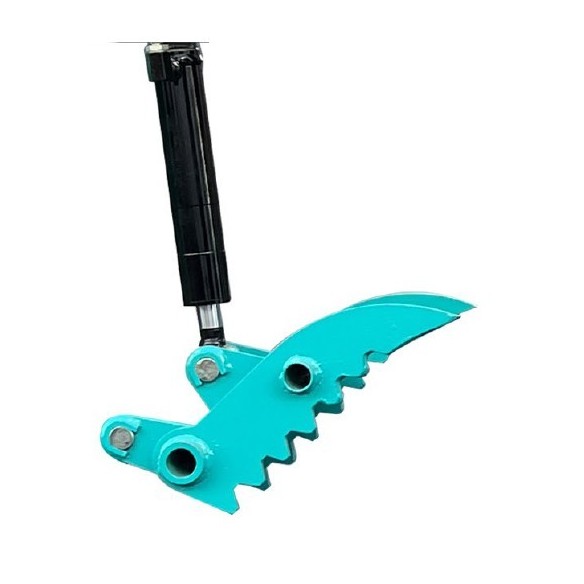 Pinza de sujeción hidráulica para miniexcavadora Valmer | Firme y segura